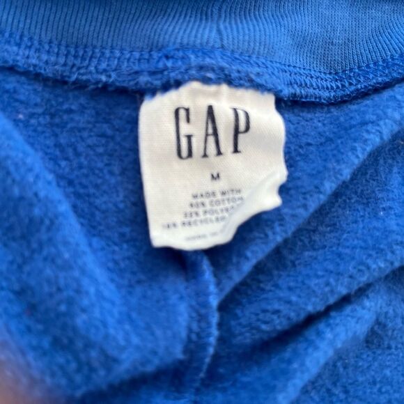 Gap royal blue elastic waistband with drawstring logo joggers size M. - Picture 3 of 3